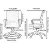 Ergonomic Office Chair Home Office Desk Chair Computer Chair with Lumbar Support, Executive Height Adjustable Rolling Swivel Task Chair view 2