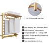 Towel Warmer/White Heated Towel Warmer Rack with Temperature and Time Control, Electric Stainless Steel Heated Towel Rail, Smart Thermostat Towel Dryer Wall Mounted Bathroom Accessories,Plug in (Pl view 2