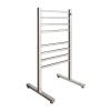 SDdPulse Electric Heated Towel Rail Radiator Portable Freestanding Towel Warmer Drying Rack with 8 Square Bars 75W 304 Stainless Steel Bathroom Thermostat Heated Towel Rack view 1