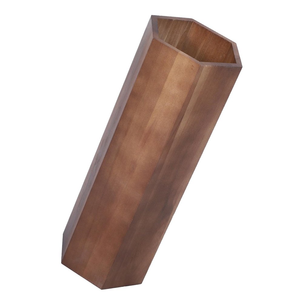 IMIKEYA Japanese Umbrella Bucket Hexagon Umbrella Bin Lobby Holder Wood Rack Cane Stand Walking Stick Holder Entryway Storage Bucket, 49.00X18.50X16.00CM