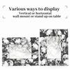 Mintoprints Skull 4x6 Picture Frame, Black White Skeleton Wood Photo Frame for Table Top Display Horizontal Display or Wall Mounting Vertical Picture Frame view 4