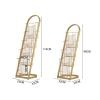 XUAJTIUO Newspaper Racks Magazine Rack Iron Newspaper Racks Floor-Mounted Magazine Racks Newspaper Racks Metal Data Racks Brochure Racks Display Racks Books Booklet view 2