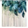 AAVEUP Peacock Curtains, Beautiful Jeweled Blue Deep Eyes Peacock Feathers Blackout Windows Treatments, Thermal Insulation Rod Pocket Drapes for Girls Kids Women Bedroom Living Room Bathroom 52x96in view 1