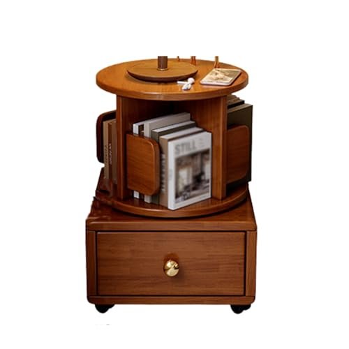 Rotating Bookshelf Tower, Tree Bookshelf with Small Footprint for Adults Modern Special Bookshelf Tower, Visible Display Shelf for Bedroom Office and Living Room (Size : 1 Tier)
