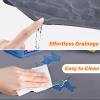 FLATO Waterproof Under Sink Mat 25" x 22" Shelf Liner for Kitchen and Bathroom, Cabinet Protector, Organizers and Storage, Flexible Silicone Drip Tray view 3