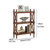 Bookshelf Book Organization Wooden Bookshelf Simply Floor Shelf Retro Small Bookshelf 41.73 Inches Tall Corner Bookshelf view 3