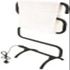SDdPulse Heated Towel s Towel Warmer, Heated Towel Rack and Airer, Wall Mount & Free Standing Towel Heater for Bathroom, 100W Electric 5Bar Electric Towel Rack,Black view 1
