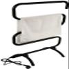 SDdPulse Heated Towel s Towel Warmer, Heated Towel Rack and Airer, Wall Mount & Free Standing Towel Heater for Bathroom, 100W Electric 5Bar Electric Towel Rack,Black view 3