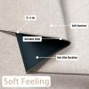 Yancorp 2'x3' Ultra Thin Bathroom Rugs,Low Profile Bath Rug,Rubber mat,Fit Under Door,Non Slip,Machine Washable Shower Rug,Khaki view 2