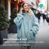 Bedsure Wearable Blanket Hoodie Gifts for Women, Warm Cozy Giant Hoodie Blanket Oversized Sweatshirt Present for Wife Mom Adult Women Men, Light Green view 2