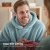 Bedsure Wearable Blanket Hoodie Gifts for Women, Warm Cozy Giant Hoodie Blanket Oversized Sweatshirt Present for Wife Mom Adult Women Men, Light Green view 3