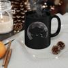Lovesout Bolivian Ram Cichlid Silhouette Moon Night Coffee Mug Black Ceramic 11oz Pet Owner Gifts view 3