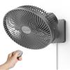 Shinebella 10-Inch Wall Mount Oscillating Fan with Remote and Timer, Small Bedroom RV Fan with 4-Speed, Quiet Operation,90Oscillation, Adjustable Tilt,5.92 ft Wire, for Cooling Bathroom Home Garage view 1