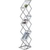 XUAJTIUO Floor-Standing Magazine Rack Aluminum Alloy Folding Data Rack Landing Exhibition Publicity Display Pictures Book Shelf Newspapers and Magazine Racks Magazine Display Rack/Brochure Stand view 1