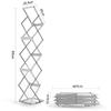 XUAJTIUO Floor-Standing Magazine Rack Aluminum Alloy Folding Data Rack Landing Exhibition Publicity Display Pictures Book Shelf Newspapers and Magazine Racks Magazine Display Rack/Brochure Stand view 2
