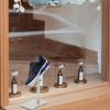 ULTECHNOVO Silver Shoe Display Stand, Stainless Steel Shoe Display Risers Stand Countertop Adjustable Retail Supplies view 2