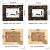 Mintoprints Vintage Ladybirds 4x6 Picture Frame, Red Ladybugs Wood Photo Frame for Table Top Display and Wall Mounting 4x6 Vertical Picture Frame view 2
