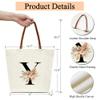 Boho Monogram Initial Y Tote Bags for Women, Personalized Canvas Tote Bags Monogrammed Gifts for Women Birthday Wedding Gifts for Mom Sister Teacher Friend Bridesmaid, Beach Bag Shopping Handbag -ZM23 view 2