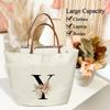Boho Monogram Initial Y Tote Bags for Women, Personalized Canvas Tote Bags Monogrammed Gifts for Women Birthday Wedding Gifts for Mom Sister Teacher Friend Bridesmaid, Beach Bag Shopping Handbag -ZM23 view 4