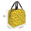 YOZIRIBO Kids Lunch Box Lunch Bag for Girls Boys Women, Reusable Insulated Lunch Tote Bag for School, Leakproof Thermal Cooler Sack Food Handbags for Work Picnic Camping Travel (Yellow Duck) view 4