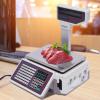 BANLICALI 30kg Digital Price Computing Scale, Commercial Food Scale with Dual Printing Modes and Double-Sided Display, 5g/0.011 lbs Accurate Digital Computing Scale for Farmers' Markets Retail White view 2