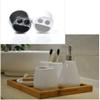ERoomQ Bathroom Accessory Set Bathroom Accessories Set 5 Piece Bathroom Accessories Set Pearly Appearance Bath Ensemble Ceramic Bath Set with Liquid Soap Dispenser Bath Accessory Set (White) view 4