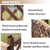air conditioner fence for outside units Wooden Air Conditioner Cover Outdoor Radiator Cover Solid Wood Space Divider Trash Can Enclosure Hid Air Conditioner Rack Flower Stand ( Size : 85X35X75Cm/33.4 view 3
