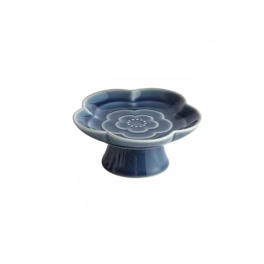 FEELIN Fruit Bowl Snack Containers Tall Tea Tray, Zen Style, New Chinese Ceramic Dish, Melon Seeds, Dried Fruit Plate, Japanese Dessert, Pastry, Small Fruit Plate Breakfast Bowls (Color : C)