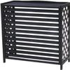 CFDZCP air Conditioner Fence for Outside Units Heavy Duty Wooden Air Conditioner Cover Outdoor Decorative Privacy Fence Screen, Flower Shelf, Protective Grilles for AC and Heat Pumps view 1