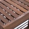 CFDZCP air Conditioner Fence for Outside Units Heavy Duty Wooden Air Conditioner Cover Outdoor Decorative Privacy Fence Screen, Flower Shelf, Protective Grilles for AC and Heat Pumps view 4