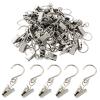 Hordion 50PCS Curtain Clips with S Hooks, Party String Light Hanging Clips 2.4 Inch Long, Stainless Steel Curtain Hanger Clamps for Art Craft Display Courtyards Decoration, Silver view 1