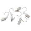 Hordion 50PCS Curtain Clips with S Hooks, Party String Light Hanging Clips 2.4 Inch Long, Stainless Steel Curtain Hanger Clamps for Art Craft Display Courtyards Decoration, Silver view 3