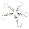 Hordion 50PCS Curtain Clips with S Hooks, Party String Light Hanging Clips 2.4 Inch Long, Stainless Steel Curtain Hanger Clamps for Art Craft Display Courtyards Decoration, Silver view 4