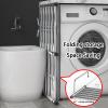 Balcony Radiator Clothes Dryer,Folding Retractable Collapsible Drying Rack Clothing, Wall Mounted Clothes Rack,Stainless Steel Laundry Drying Rack, For Shoes, Socks, Towels, Potted Plants ( Color : Si view 3