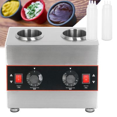 forplubossmmp Automatic Jam Sauce Preserving Machine - 2 Grates Electric Sauce Warmer 30-85C Food Warmer Chocolate Warmer - Sauce Insulation Machine Kitchen Tools For Chafing Dishes At