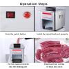 Automatic Shredding Slicer, Restaurant Meat Slicer, Multiple Optional Knife Modules, Sliced Meat With Large Capacity 150kg/H, Stainless Steel - Knife Comb And Meat Tray,10mm view 2