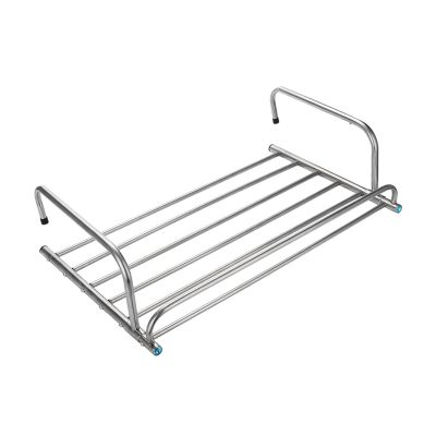 Radiator Clothes Airer Rack, Stainless Steel Laundry Drying Rack, Extendable Clothing Dryer Rack, Clothes Drying Rack For Balcony, Ready To Use Once Hung, Wall Mounted Clothes Rack ( Size : Fixed styl