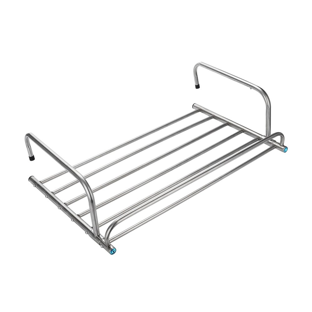 Radiator Clothes Airer Rack, Stainless Steel Laundry Drying Rack, Extendable Clothing Dryer Rack, Clothes Drying Rack For Balcony, Ready To Use Once Hung, Wall Mounted Clothes Rack ( Size : Fixed styl