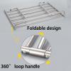 Radiator Clothes Airer Rack, Stainless Steel Laundry Drying Rack, Extendable Clothing Dryer Rack, Clothes Drying Rack For Balcony, Ready To Use Once Hung, Wall Mounted Clothes Rack ( Size : Fixed styl view 2