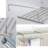 Radiator Clothes Airer Rack, Stainless Steel Laundry Drying Rack, Extendable Clothing Dryer Rack, Clothes Drying Rack For Balcony, Ready To Use Once Hung, Wall Mounted Clothes Rack ( Size : Fixed styl view 3