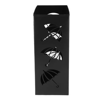 CDQL Umbrella Holder for Entryway, Metal Umbrella Stand, Umbrella Bucket Hollow Out, Stylish Umbrella Rack, Convenient Umbrella Storage Solution for Office Hallway Home