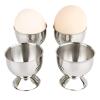 NFNSIG 4PCS Egg Cup, Silver Egg Cups, Stainless Steel Egg Holder, Small Egg Cup, Soft Boiled & Hard Boiled Egg Tray Kitchen Gadgets Tools view 1