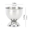 NFNSIG 4PCS Egg Cup, Silver Egg Cups, Stainless Steel Egg Holder, Small Egg Cup, Soft Boiled & Hard Boiled Egg Tray Kitchen Gadgets Tools view 2