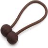 BHCCYS Sobriety Fashionable Curtains Tiebacks 2 Pcs Magnetic Curtain Strap Clip-Window Strap Bracket with Strong Holder Curtain Tiebacks Practicality (Color : Dark Coffee) view 1