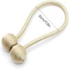 BHCCYS Sobriety Fashionable Curtains Tiebacks 2 Pcs Magnetic Curtain Strap Clip-Window Strap Bracket with Strong Holder Curtain Tiebacks Practicality (Color : Dark Coffee) view 2