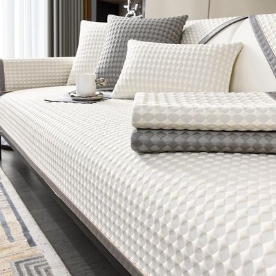 Summer New Cooling Ice Doug Couch Cover,Upgrade Honeycomb Anti-slip Sofa Cover,3D Structure Breathable Cool Couch Covers,1 Piece Smooth Washable Sofa Cover for Sleeping Naked,White-28"x47"/70x120cm