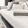 Summer New Cooling Ice Doug Couch Cover,Upgrade Honeycomb Anti-slip Sofa Cover,3D Structure Breathable Cool Couch Covers,1 Piece Smooth Washable Sofa Cover for Sleeping Naked,White-28"x47"/70x120cm view 1
