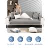 Summer New Cooling Ice Doug Couch Cover,Upgrade Honeycomb Anti-slip Sofa Cover,3D Structure Breathable Cool Couch Covers,1 Piece Smooth Washable Sofa Cover for Sleeping Naked,White-28"x47"/70x120cm view 4