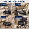 5 STARS UNITED Seat Cushion - Memory Foam & Cooling Gel - Chair Cushion for Tailbone Pain Relief - Ergonomic Support for Coccyx, Sciatica & Butt - Office, Desk & Gaming Chair, Car, Wheelchair, Black view 3