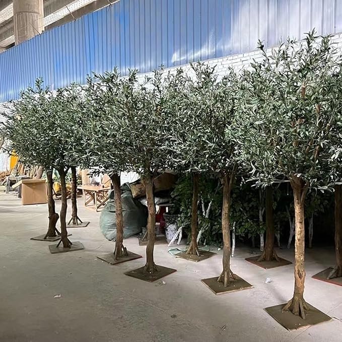 Artificial Olive Tree, Tall Fake Olive Tree Plant, Faux Potted Olive Silk TreeTrees for Modern Home Office Living Room Floor Decor Indoor (Size : 250cm)